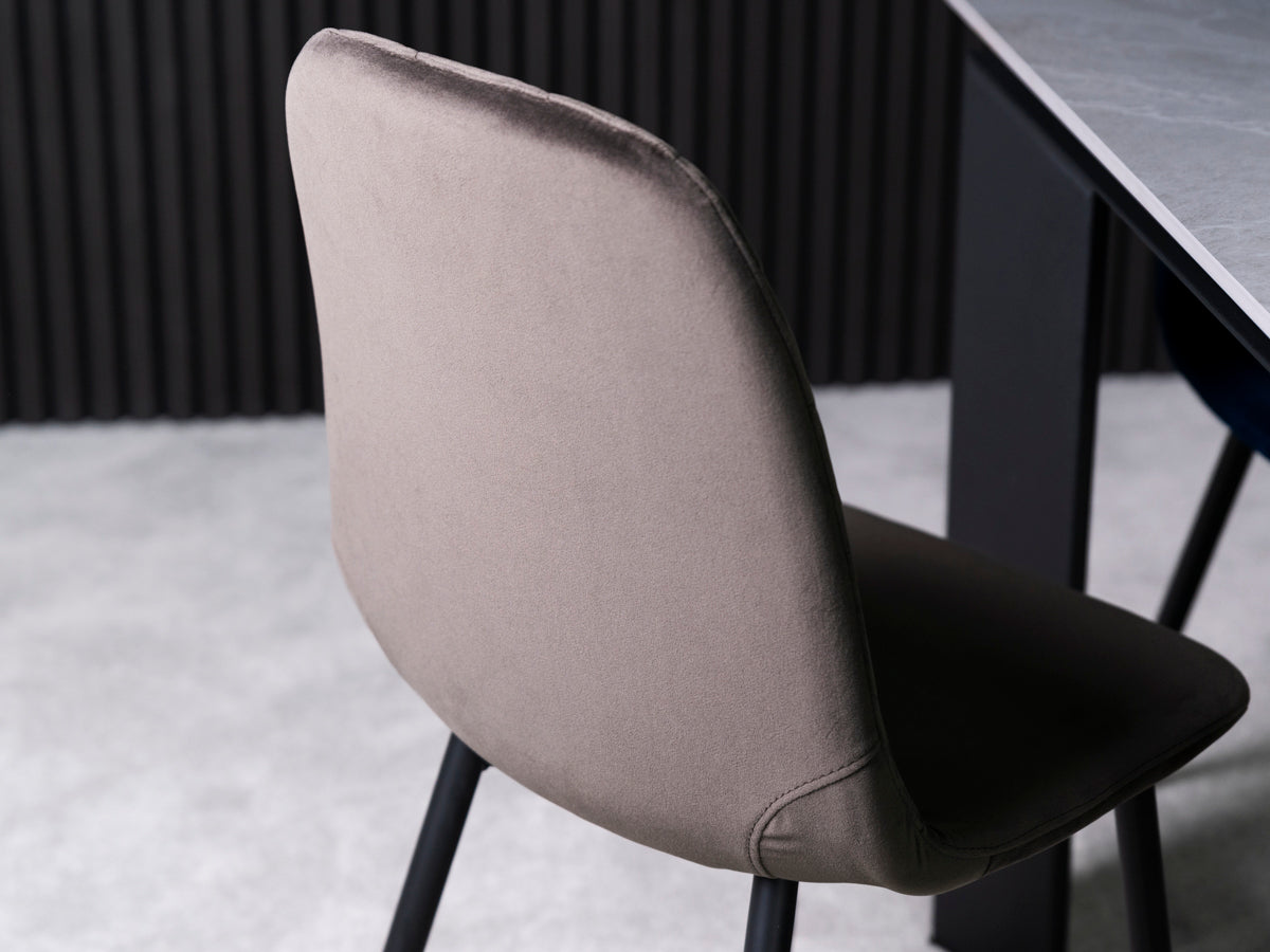 Ensemble de 2 chaises de salle à manger Alston grises