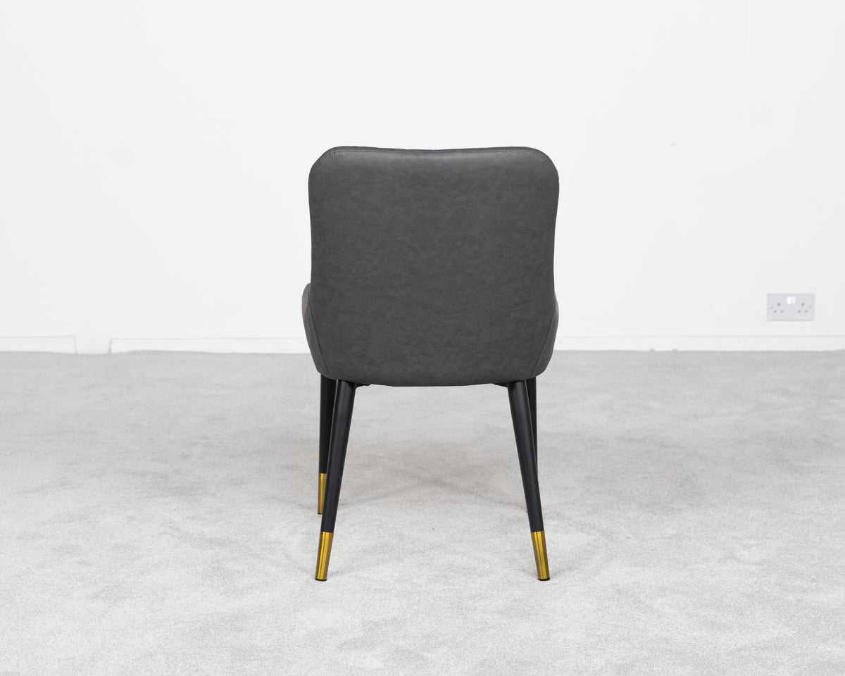 Ensemble de 2 chaises de salle à manger Sarah Grey