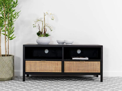 Meuble TV en osier Newport