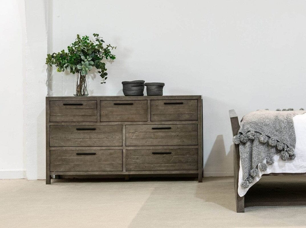 Commode large Manhattan à 7 tiroirs