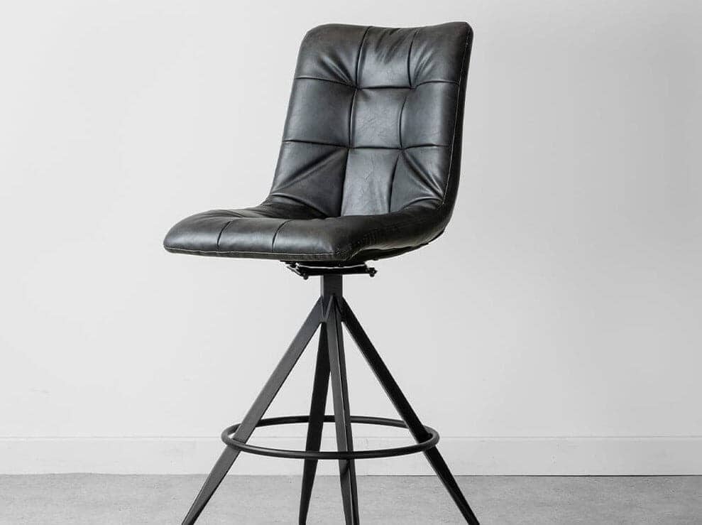 Ensemble de tabourets de bar Saturn noirs