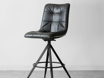 Ensemble de tabourets de bar Saturn noirs