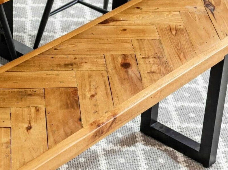 Table de salle à manger fixe Tulsa (135 cm) et chaises de salle à manger grises Houston