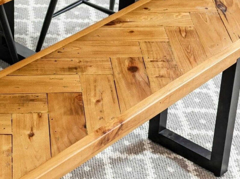 Table de salle à manger fixe Tulsa (180 cm) et chaises de salle à manger marron Houston