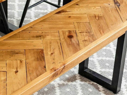 Table de salle à manger fixe Tulsa (180 cm) et chaises de salle à manger marron Houston