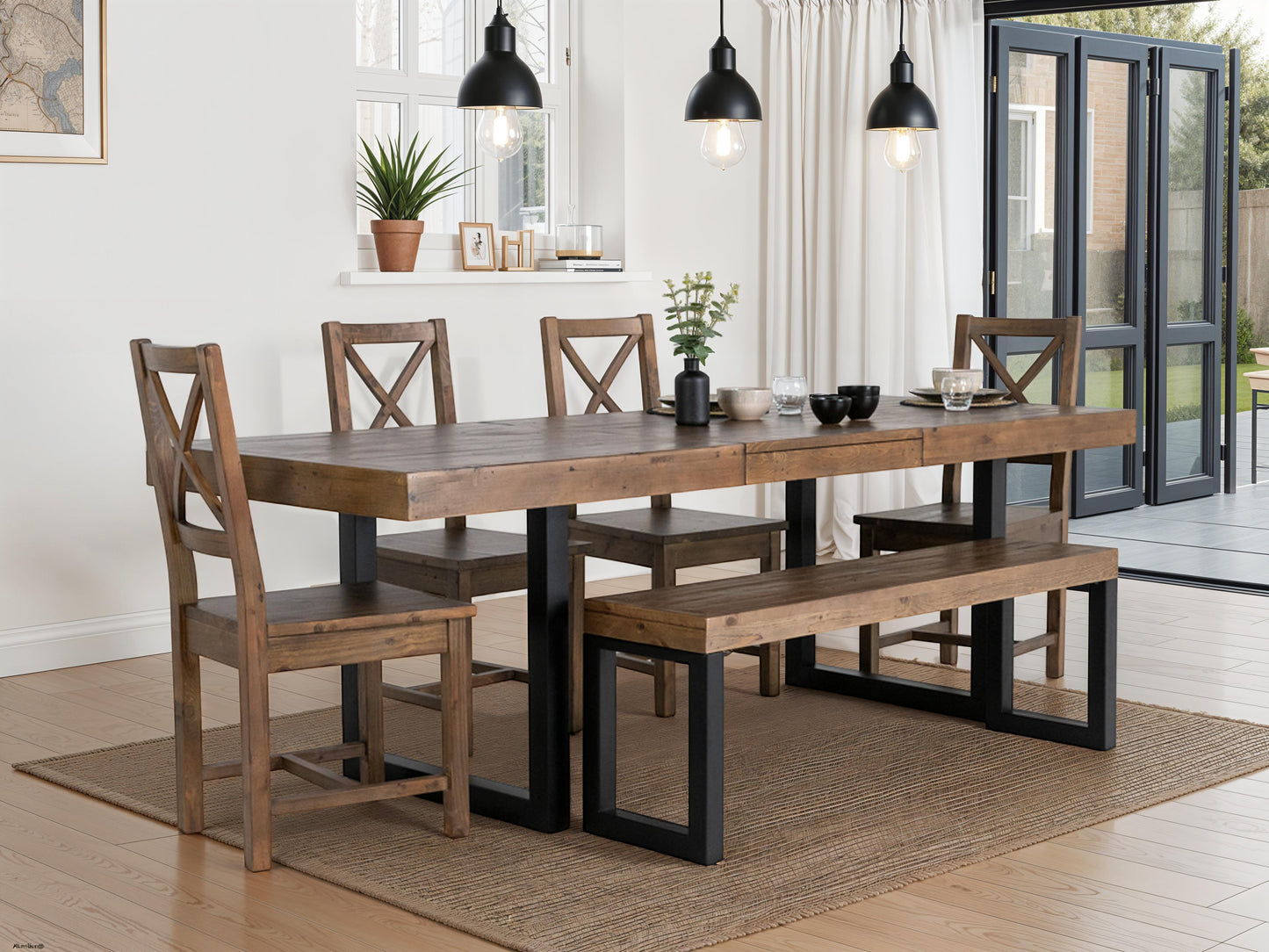 Table de salle à manger extensible Brooklyn (180 cm - 240 cm)