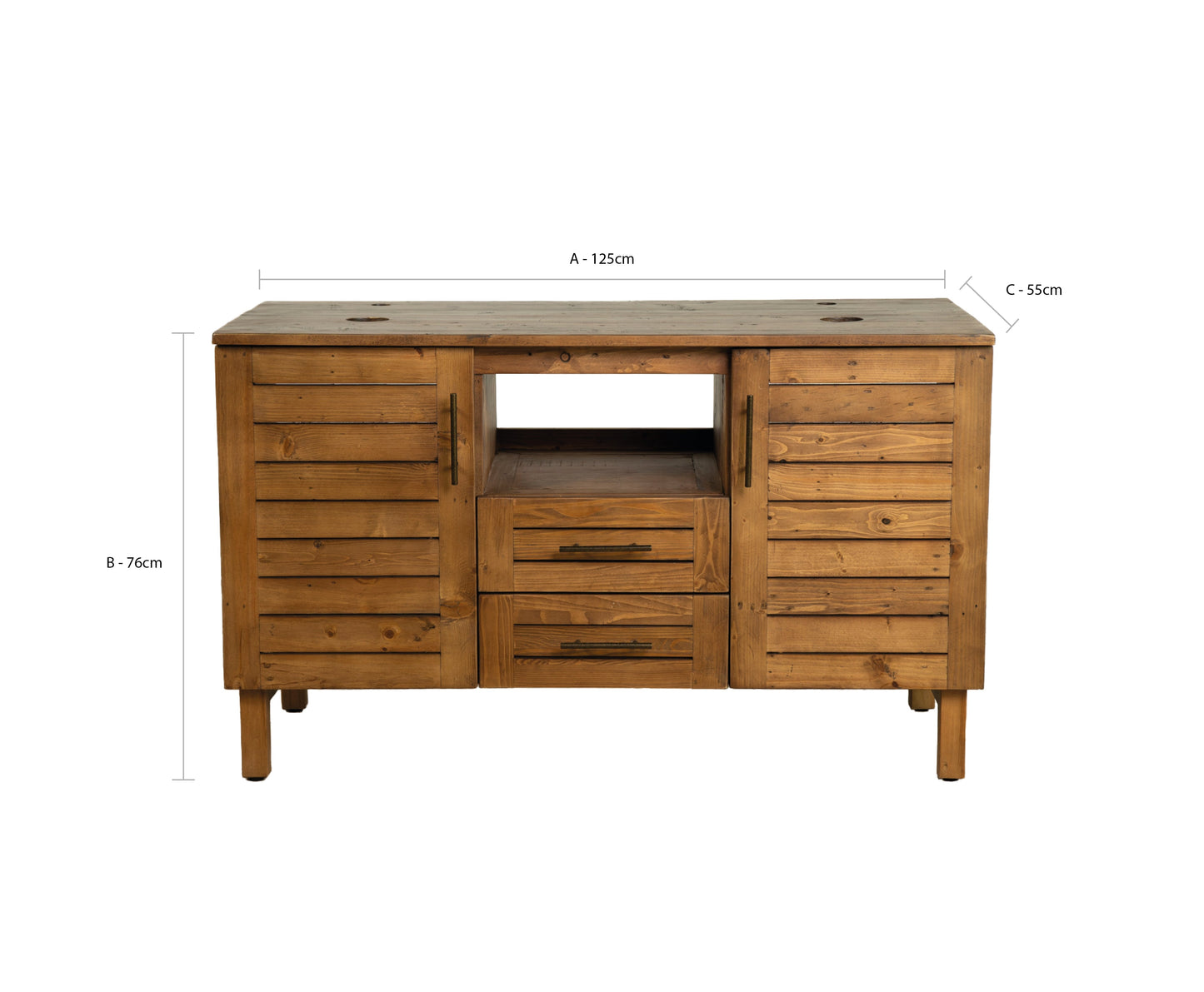 Meuble-lavabo double Bayou