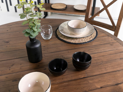 Table de salle à manger ronde Brooklyn et chaises de salle à manger Brooklyn