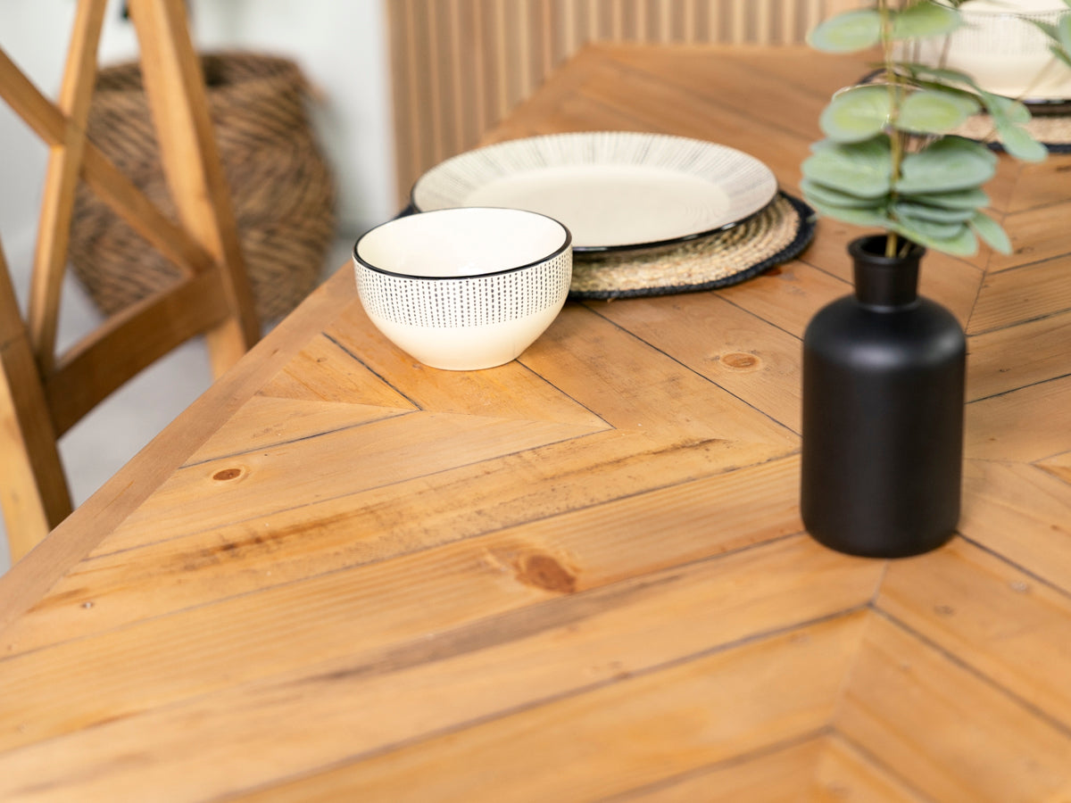 Table de salle à manger fixe Baltimore et chaise de salle à manger Alston - variante