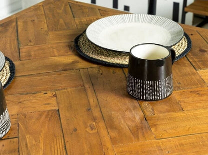 Table de salle à manger extensible à pieds croisés Tulsa (140 cm - 180 cm) et banc de salle à manger