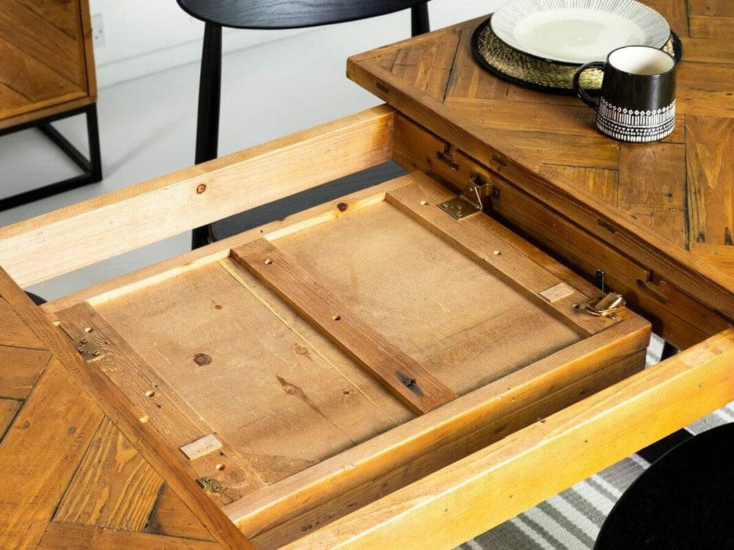 Table de salle à manger extensible à pieds croisés Tulsa (140 cm - 180 cm) et chaises de salle à manger Bogart