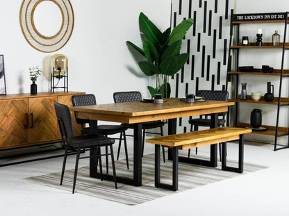 Banc en bois de récupération de Tulsa