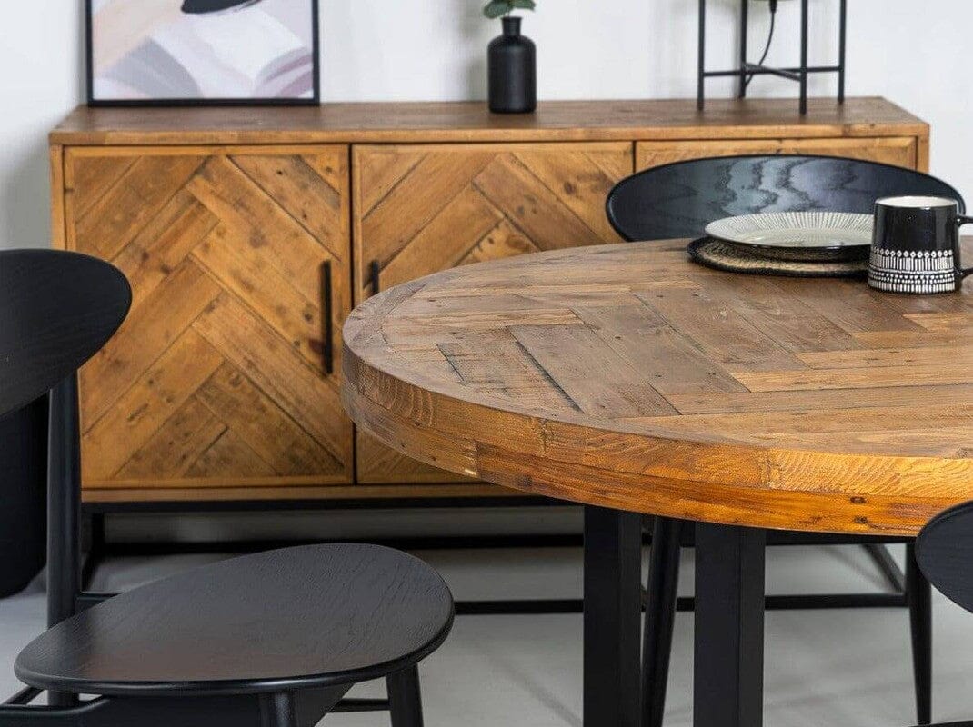 Table de salle à manger ronde Tulsa 120 cm