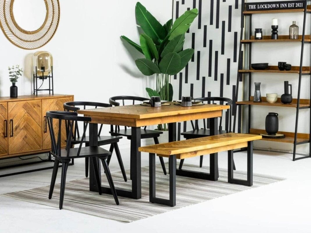 Table de salle à manger fixe Tulsa 135 cm