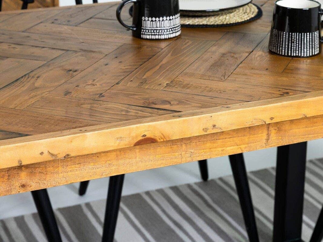 Table de salle à manger extensible Tulsa (180 cm - 240 cm) et banc de salle à manger