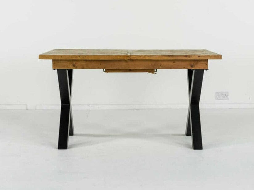 Table de salle à manger extensible à pieds croisés Tulsa (140 cm - 180 cm)