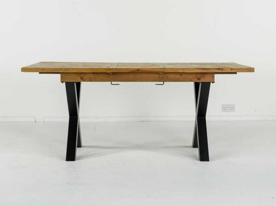 Table de salle à manger extensible à pieds croisés Tulsa (140 cm - 180 cm)