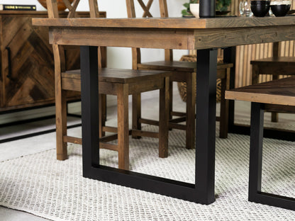 Table de salle à manger fixe Tulsa Dark 180 cm