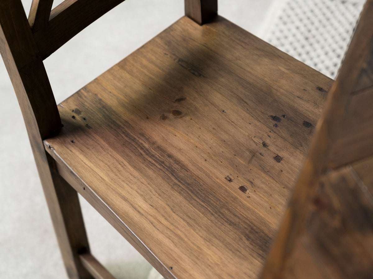 Chaises de salle à manger Tulsa à dossier croisé foncé (lot de 2)