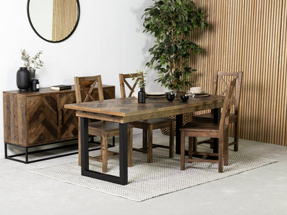 Table de salle à manger extensible Tulsa Dark (180 cm - 240 cm)