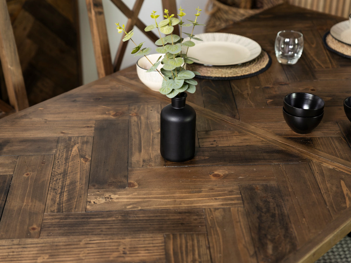 Table de salle à manger extensible Tulsa Dark (180 cm - 240 cm)