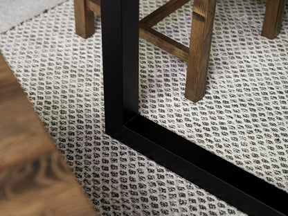 Table de salle à manger extensible Tulsa Dark (180 cm - 240 cm) et chaise de salle à manger Dallas Grey