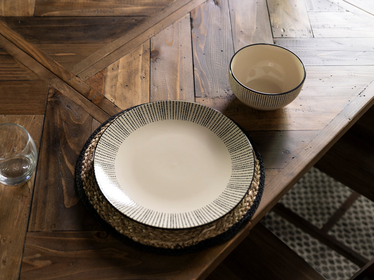 Table de salle à manger extensible Tulsa Dark (180 cm - 240 cm) et chaise de salle à manger Grainger grise