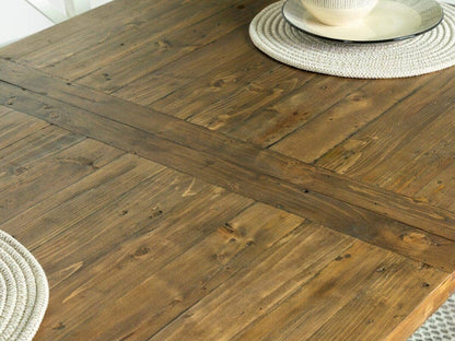 Table de salle à manger extensible Devon (140 cm - 180 cm) et banc