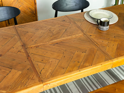 Table de salle à manger extensible Mode 180-240 cm et chaises de salle à manger Dallas couleur fauve