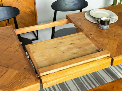 Table de salle à manger extensible Mode et chaises de salle à manger grises Sarah