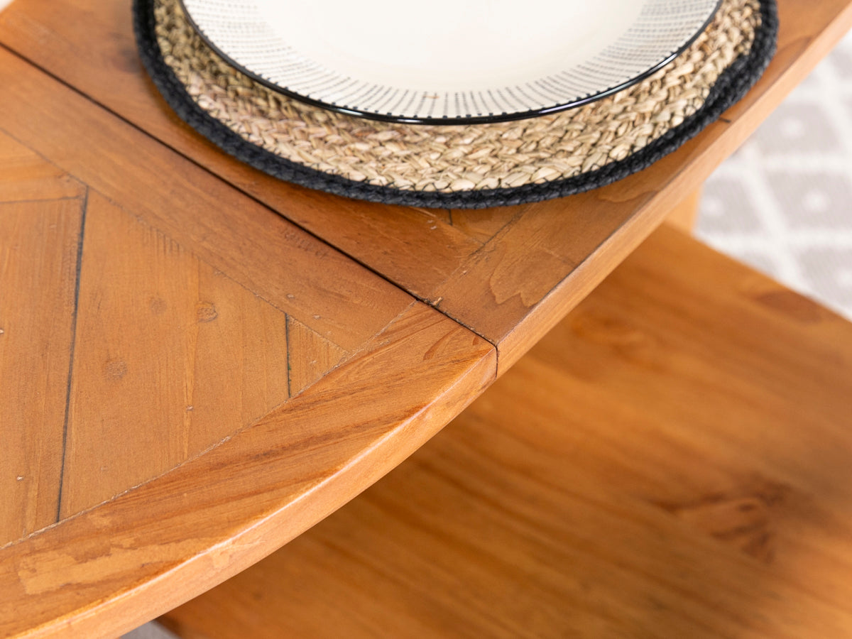 Table de salle à manger ronde extensible Tulsa