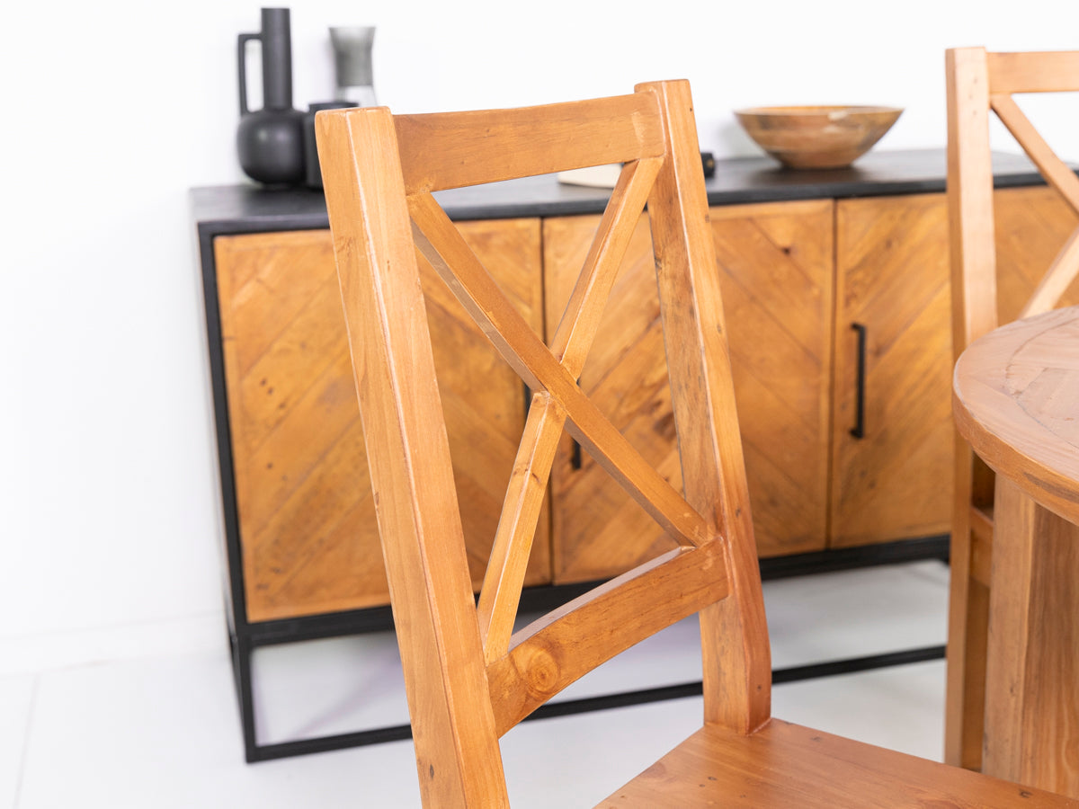 Chaise de salle à manger Tulsa à dossier croisé (lot de 2)