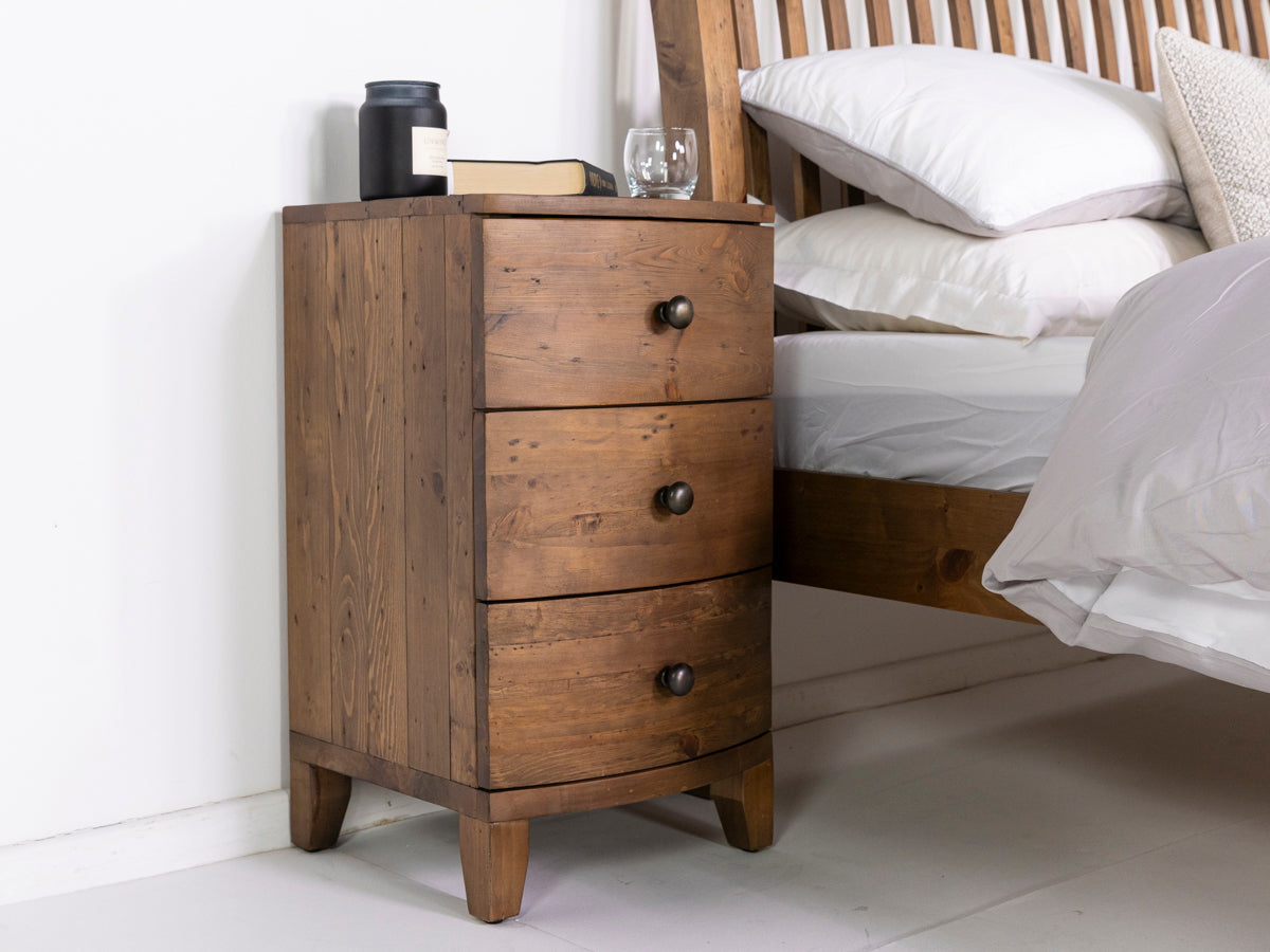 Table de chevet Hawaii à 3 tiroirs