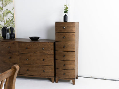 Commode haute Hawaii à 6 tiroirs