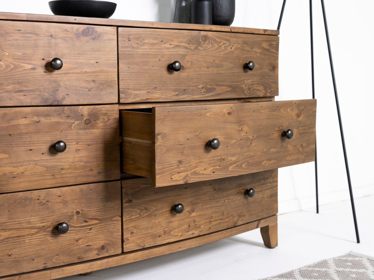 Commode large à 6 tiroirs Hawaii