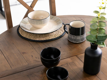 Table de salle à manger extensible ronde Brooklyn