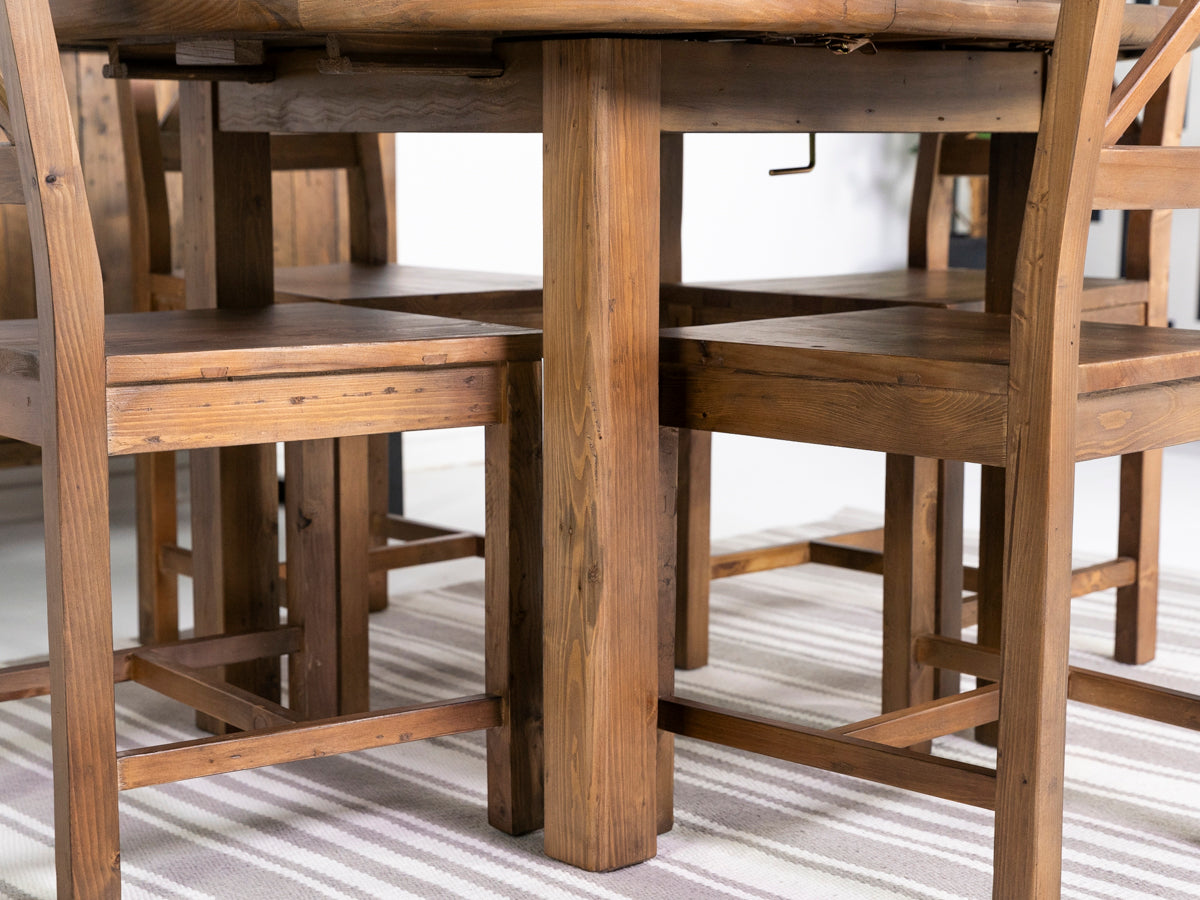 Table de salle à manger ronde extensible Brooklyn et chaises de salle à manger Alston