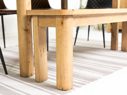 Table de salle à manger extensible Exeter (140 cm - 180 cm) et chaises de salle à manger Bogart