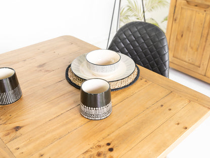 Table de salle à manger extensible Exeter (140 cm - 180 cm) et chaises de salle à manger Bogart