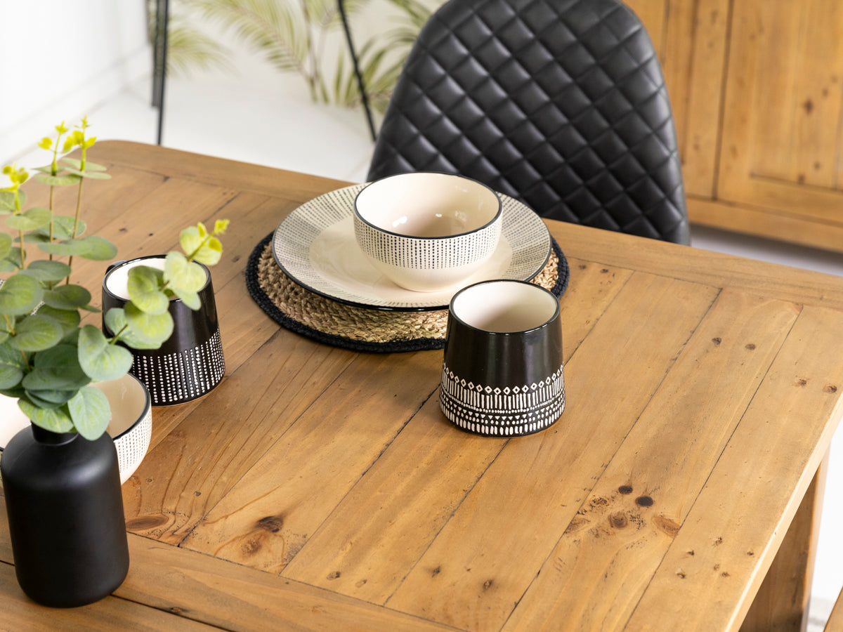 Table de salle à manger extensible Exeter (140 cm - 180 cm) et chaises de salle à manger Alston