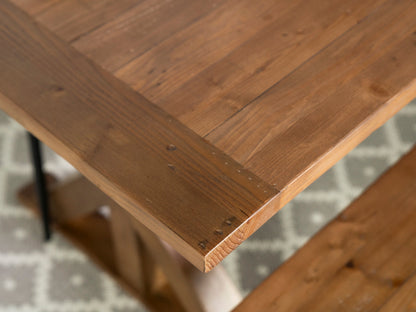 Table de salle à manger extensible Provence (140-180 cm) et chaise de salle à manger gris auburn