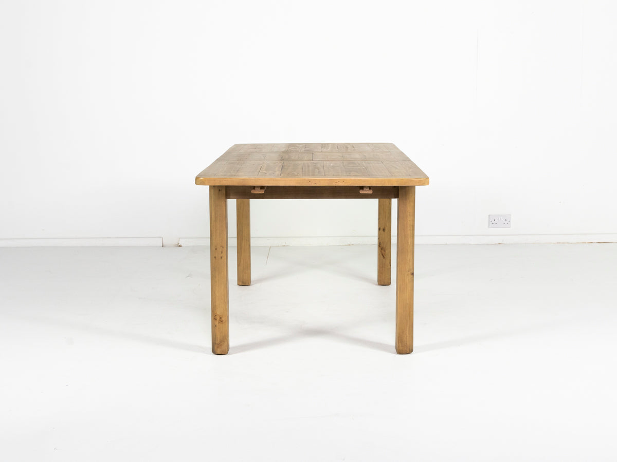 Table de salle à manger extensible Exeter (140 cm - 180 cm) et chaises de salle à manger marron Houston