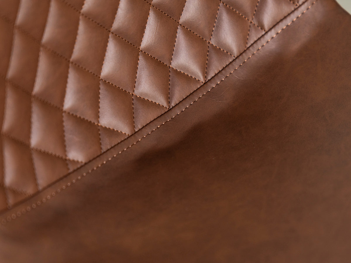 Table de salle à manger extensible Provence (140-180 cm) et chaise de salle à manger Dallas marron