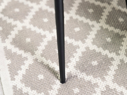 Table de salle à manger Brooklyn 160 cm à plateau fixe et pieds croisés et chaises de salle à manger Dallas marron