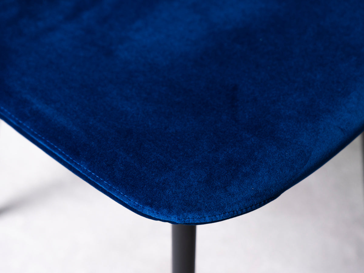 Ensemble de 2 chaises de salle à manger Alston bleues