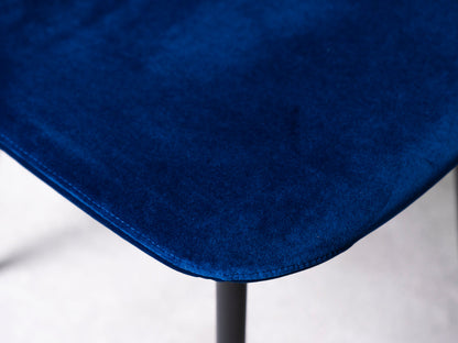 Ensemble de 2 chaises de salle à manger Alston bleues