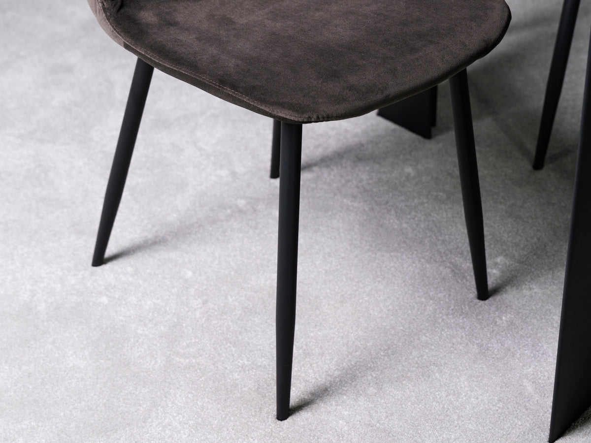 Ensemble de 2 chaises de salle à manger Alston grises