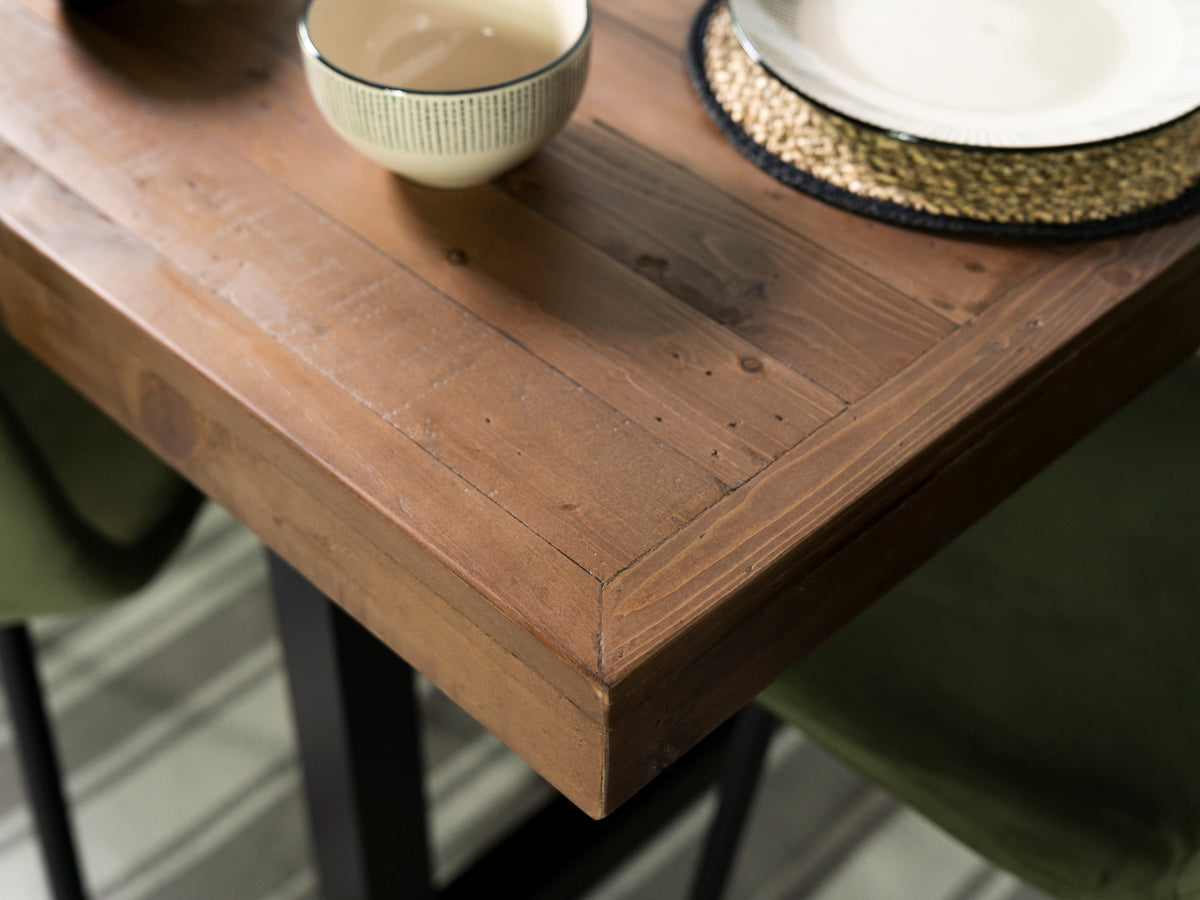 Table de salle à manger extensible Brooklyn (140 cm - 180 cm) et banc de salle à manger