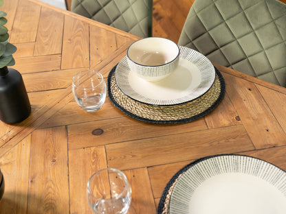 Table de salle à manger extensible Tulsa (140 cm - 180 cm) et chaises de salle à manger Dallas marron