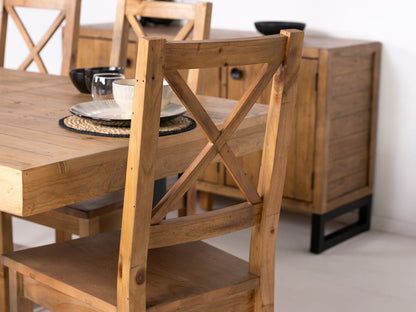 Chaise de salle à manger Brooklyn Light à dossier croisé (lot de 2)